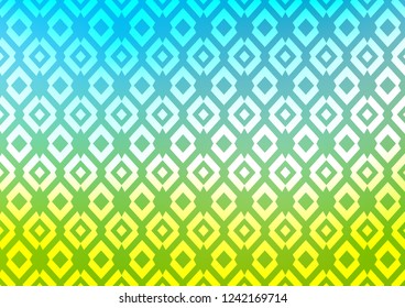 Light Blue, Green vector template with crystals, rectangles. Glitter abstract illustration with rectangular shapes. Pattern can be used for websites.