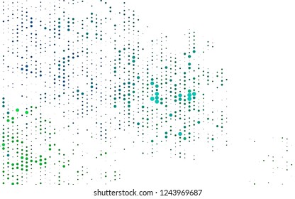 Light Blue, Green vector template with circles. Modern abstract illustration with colorful water drops. Pattern for ads, leaflets.