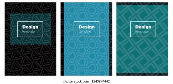 Light Blue, Green vector template for journals. Glitter abstract design concept with text box. Completely new template books.