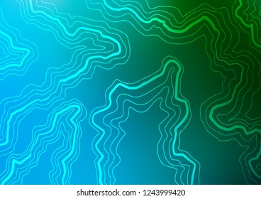 Light Blue, Green vector template with bubble shapes. Creative illustration in halftone marble style with gradient. The elegant pattern for brand book.