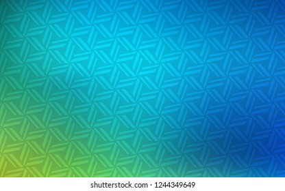 Light Blue, Green vector template with crystals, triangles. Abstract gradient illustration with triangles. Pattern for busines ad, booklets, leaflets