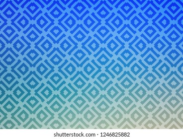 Light Blue, Green vector template with sticks, squares. Shining colorful illustration with lines, rectangles. Pattern for ads, posters, banners.