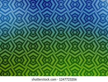 Light Blue, Green vector template with repeated sticks. Shining colored illustration with narrow lines. Pattern for business booklets, leaflets.