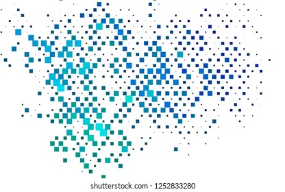 Light Blue, Green vector template with crystals, rectangles. Modern abstract illustration with colorful rectangles. Pattern for busines ad, booklets, leaflets