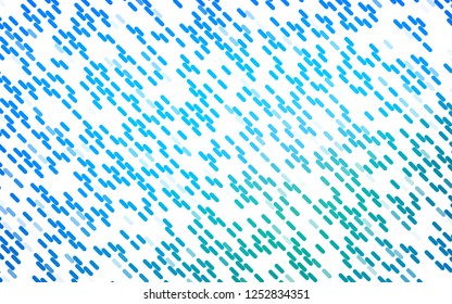 Light Blue, Green vector template with repeated sticks. Shining colored illustration with narrow lines. Pattern for business booklets, leaflets.