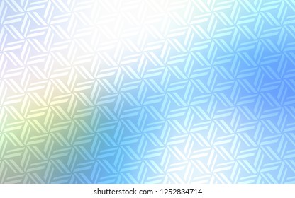 Light Blue, Green vector template with crystals, triangles. Illustration with set of colorful triangles. Pattern for busines ad, booklets, leaflets