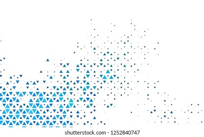 Light Blue, Green vector template with crystals, triangles. Illustration with set of colorful triangles. Template for wallpapers.