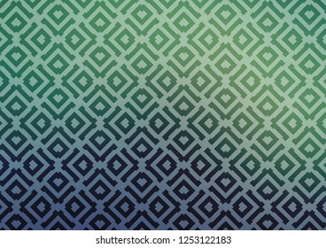 Light Blue, Green vector template with sticks, squares. Colorful lines, squares on abstract background with gradient. Pattern for websites, landing pages.