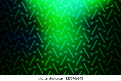 Light Blue, Green vector template with lines, triangles. Modern abstract illustration with colorful triangles. Pattern for booklets, leaflets