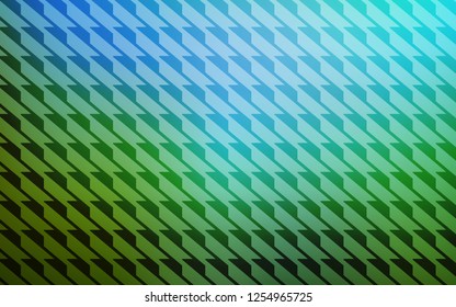 Light Blue, Green vector template with repeated sticks. Colorful shining illustration with lines on abstract template. Pattern for ads, posters, banners.