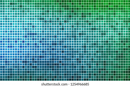 Light Blue, Green vector template with crystals, rectangles. Decorative design in abstract style with rectangles. Modern template for your landing page.