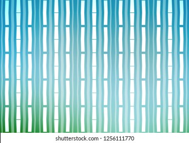 Light Blue, Green vector template with repeated sticks. Shining colored illustration with narrow lines. The pattern can be used for busines ad, booklets, leaflets