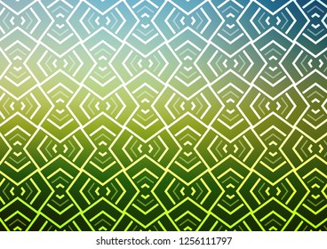 Light Blue, Green vector template with repeated sticks. Shining illustration with lines on abstract template. Pattern for websites, landing pages.