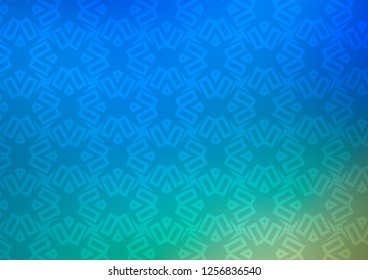 Light Blue, Green vector template with triangles, squares. Decorative design in abstract style with lines, cubes. Smart design for your business advert.