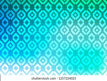 Light Blue, Green vector template with crystals, rectangles. Decorative design in abstract style with rectangles. Smart design for your business advert.