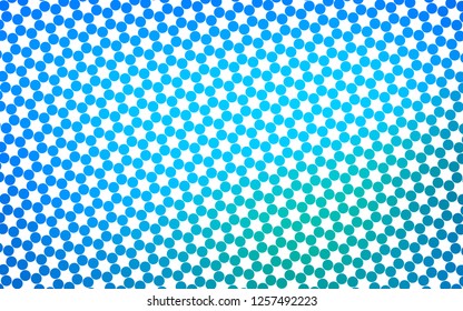 Light Blue, Green vector template with circles. Abstract illustration with colored bubbles in nature style. Pattern for ads, leaflets.