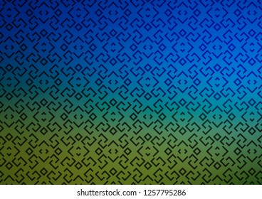 Light Blue, Green vector template with repeated sticks. Blurred decorative design in simple style with lines. Smart design for your business advert.