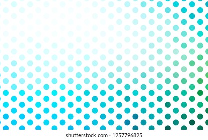 Light Blue, Green vector template with circles. Modern abstract illustration with colorful water drops. Design for posters, banners.