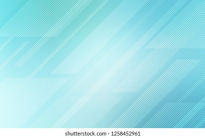 Light Blue, Green vector template with repeated sticks. Decorative shining illustration with lines on abstract template. The pattern for ad, booklets, leaflets.