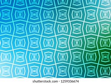 Light Blue, Green vector template with repeated sticks. Lines on blurred abstract background with gradient. Pattern for business booklets, leaflets.