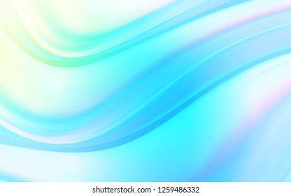 Light Blue, Green vector template with bent ribbons. An elegant bright illustration with gradient. Textured wave pattern for backgrounds.