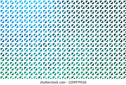 Light Blue, Green vector template with crystals, triangles. Modern abstract illustration with colorful triangles. Pattern can be used for websites.