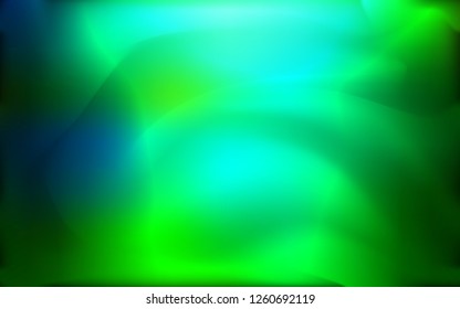 Light Blue, Green vector template with liquid shapes. Creative geometric illustration in marble style with gradient. A new texture for your  ad, booklets, leaflets.