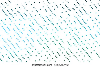 Light Blue, Green vector template with crystals, triangles. Decorative design in abstract style with triangles. Modern template for your landing page.