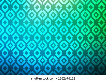 Light Blue, Green vector template with crystals, rectangles. Modern abstract illustration with colorful rectangles. The template can be used as a background.