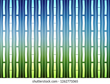 Light Blue, Green vector template with repeated sticks. Decorative shining illustration with lines on abstract template. Best design for your ad, poster, banner.