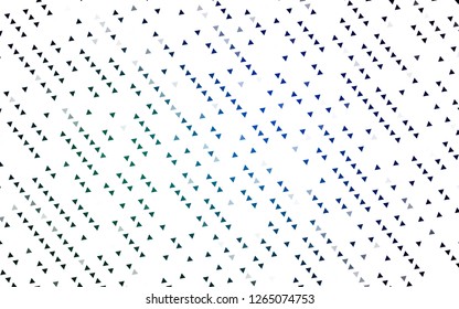 Light Blue, Green vector template with crystals, triangles. Illustration with set of colorful triangles. Pattern for busines ad, booklets, leaflets