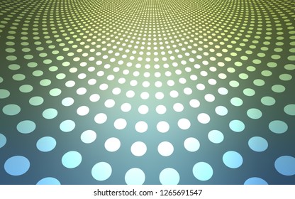 Light Blue, Green vector template with circles. Abstract illustration with colored bubbles in nature style. New design for ad, poster, banner of your website.