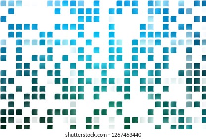 Light Blue, Green vector template with crystals, rectangles. Abstract gradient illustration with rectangles. Modern template for your landing page.
