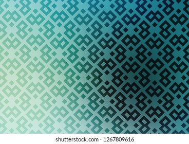 Light Blue, Green vector template with crystals, rectangles. Glitter abstract illustration with rectangular shapes. The template can be used as a background.