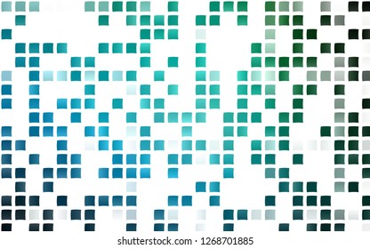 Light Blue, Green vector template with crystals, rectangles. Rectangles on abstract background with colorful gradient. Best design for your ad, poster, banner.