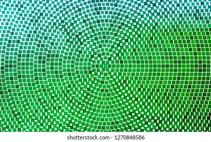 Light Blue, Green vector template with crystals, rectangles. Illustration with set of colorful rectangles. Pattern can be used for websites.