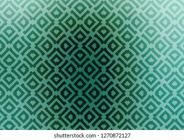 Light Blue, Green vector template with sticks, squares. Colorful decorative design in simple style with lines, rhombuses. Backdrop for TV commercials.