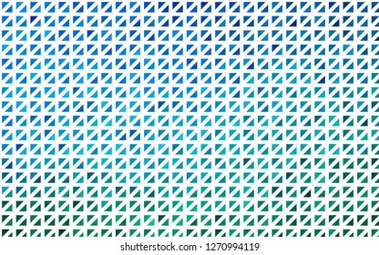Light Blue, Green vector template with crystals, triangles. Beautiful illustration with triangles in nature style. Modern template for your landing page.