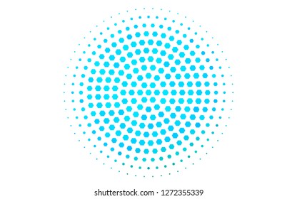 Light Blue, Green vector template in hexagonal style. Colorful hexagons on white backdrop. Beautiful design for your business advert.