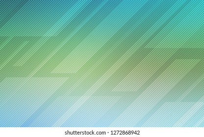 Light Blue, Green vector template with repeated sticks. Modern geometrical abstract illustration with Lines. Template for your beautiful backgrounds.