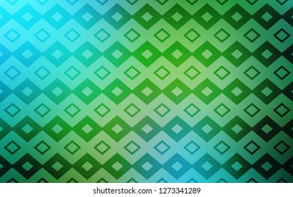 Light Blue, Green vector template with rhombus. Illustration with set of colorful rectangles. Modern template for your landing page.