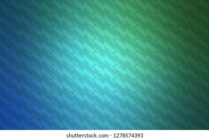 Light Blue, Green vector template with repeated sticks. Lines on blurred abstract background with gradient. Best design for your ad, poster, banner.
