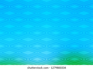 Light Blue, Green vector template with sticks, squares. Colorful illustration with lines, cubes on abstract template. Pattern for websites, landing pages.