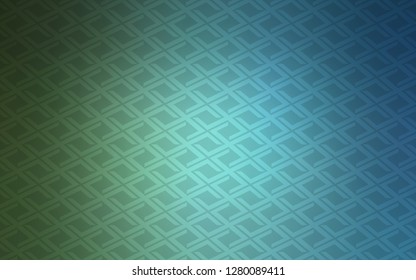 Light Blue, Green vector template with crystals, rectangles. Illustration with set of colorful rectangles. The template can be used as a background.