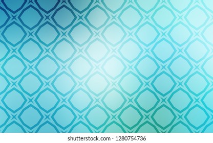 Light Blue, Green vector template with sky stars. Shining colored illustration with stars. Best design for your ad, poster, banner.