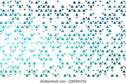 Light Blue, Green vector template with crystals, triangles. Beautiful illustration with triangles in nature style. Pattern can be used for websites.