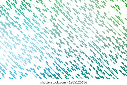 Light Blue, Green vector template with repeated sticks. Glitter abstract illustration with colored sticks. Best design for your ad, poster, banner.