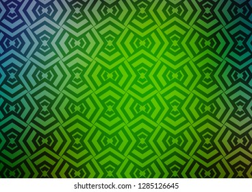 Light Blue, Green vector template with repeated sticks. Glitter abstract illustration with colored sticks. Smart design for your business advert.