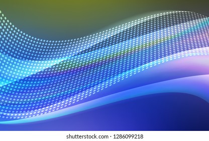 Light Blue, Green vector template with circles, triangles. Decorative design in abstract style with triangle structure. Trendy design for wallpaper, fabric makers.