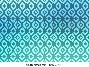 Light Blue, Green vector template with crystals, rectangles. Glitter abstract illustration with rectangular shapes. Pattern for commercials.